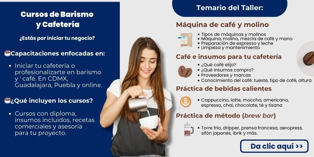 Curso de barismo y cafetería