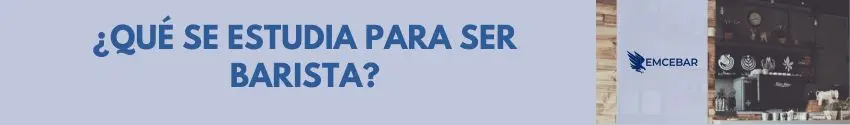 ¿Qué se estudia para ser barista? 