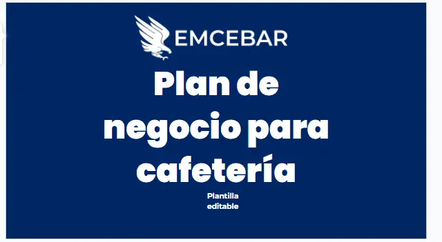 Plantilla plan de negocio para cafetería