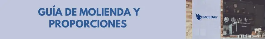 Guía de molienda y proporciones