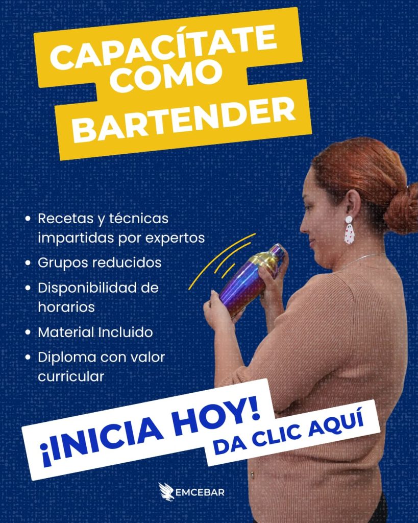 Capacìtate como Bartender