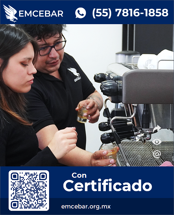 Ejemplo de curso con Certificación para Barista Profesional en EMCEBAR