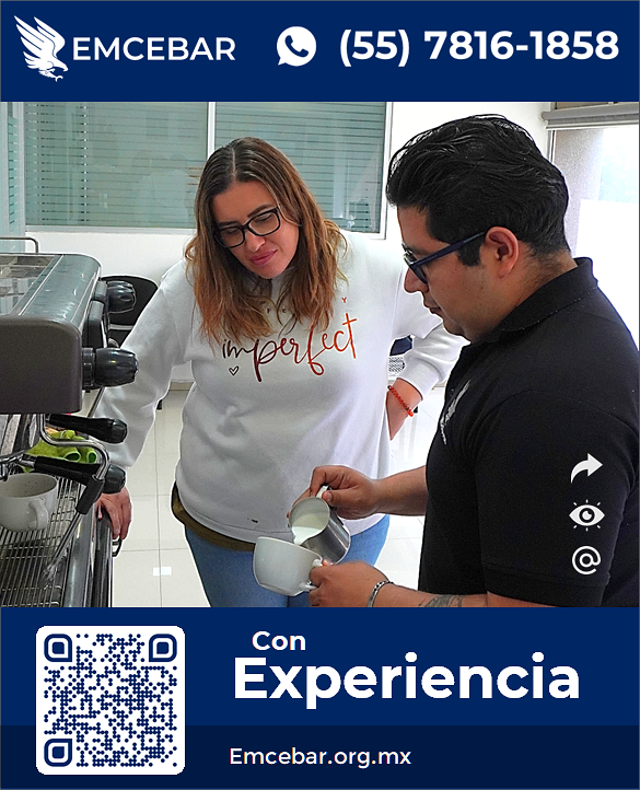 Ejemplo de curso práctico de Barismo profesional en EMCEBAR