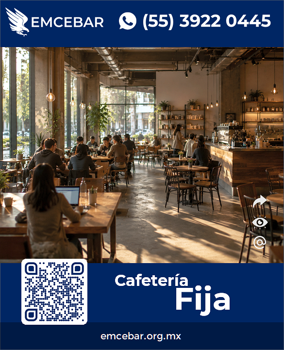 Ejemplo de Cafetería fija amplia y tipo restaurante en GDL - EMCEBAR