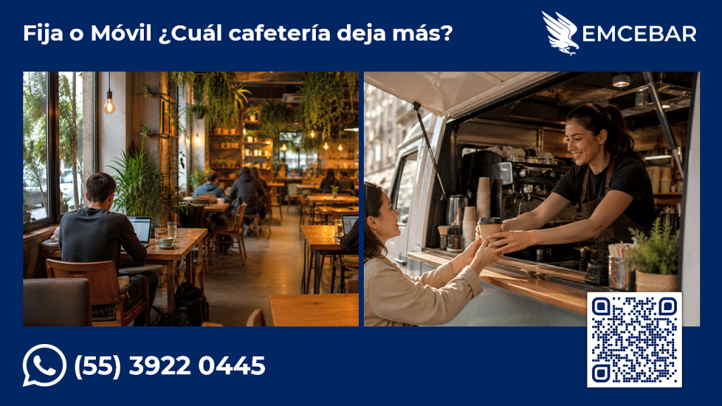 Ejemplos de Cafeterías fija tipo restaurante y móvil tipo camioneta - EMCEBAR