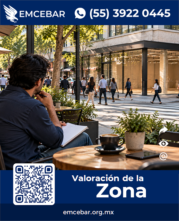 Persona señor valorando ubicación para colocación de cafetería