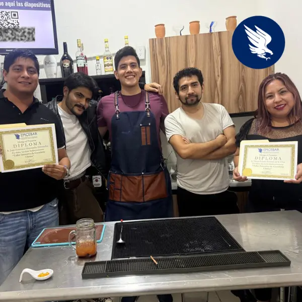 Diploma del Curso de Arte Latte de EMCEBAR en Guadalajara